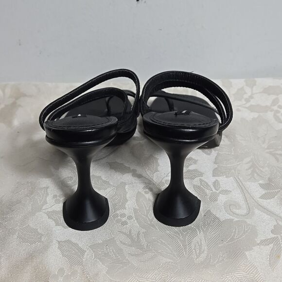 French Connection Black Sculptural Heels - Picture 5 of 7